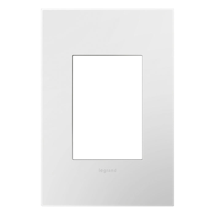 adorne® Plastics Plus 1-Gang Wall Plate in Gloss White/White.