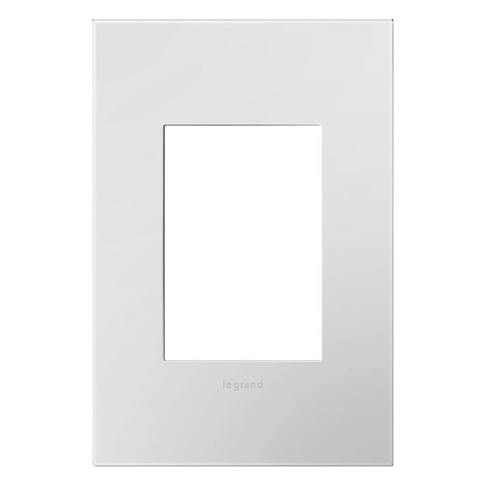 adorne® Plastics Plus 1-Gang Wall Plate in Powder White.