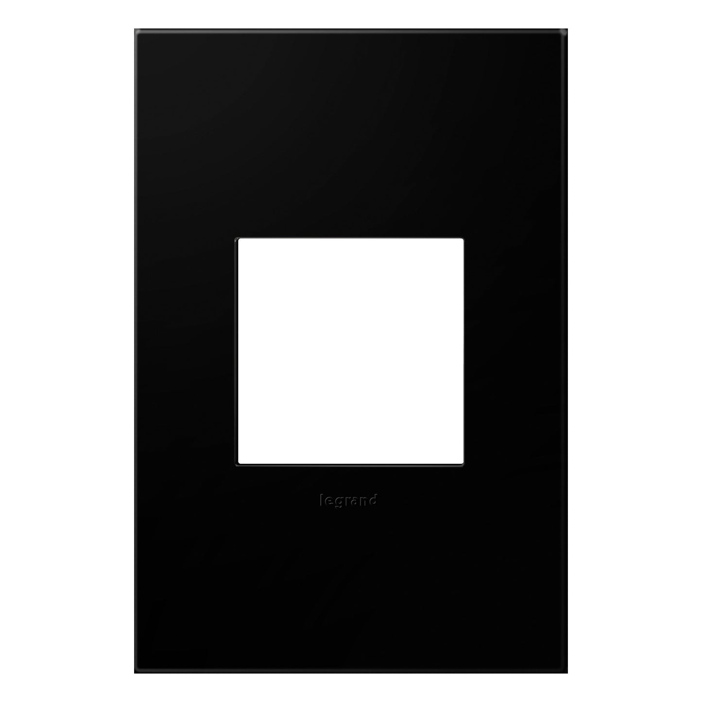 adorne® Plastics Wall Plate in Black Ink (1-Gang).