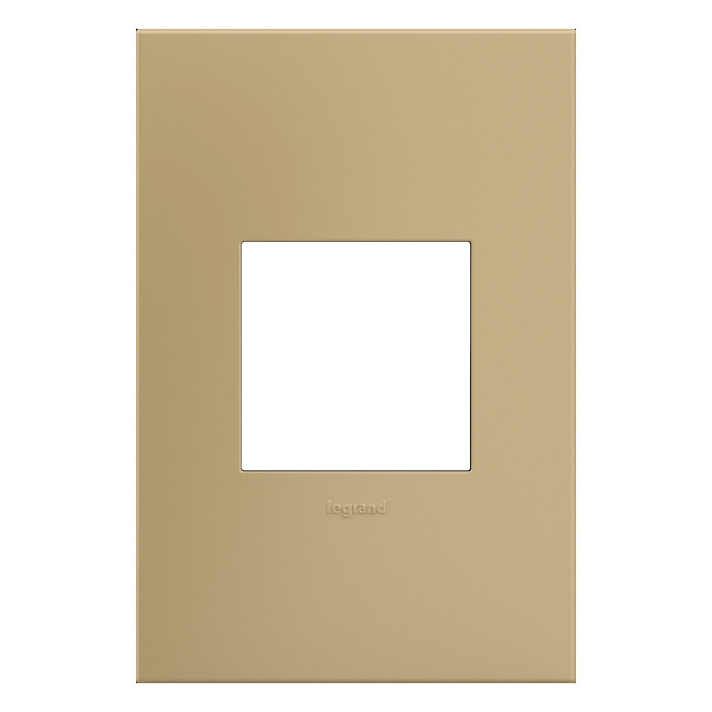 adorne® Plastics Wall Plate in Gloss White on White (1-Gang).