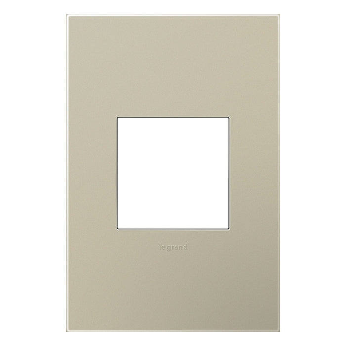 adorne® Plastics Wall Plate in Satin Light Almond (1-Gang).