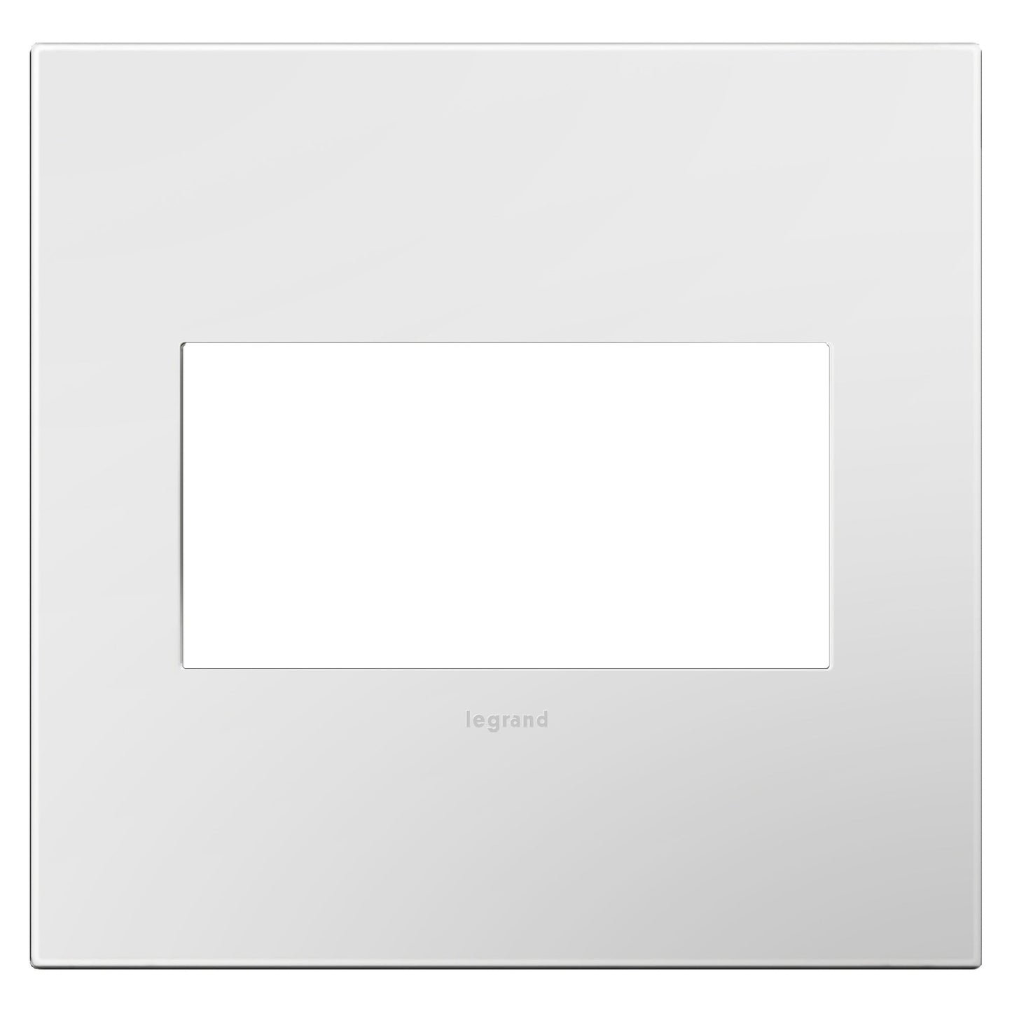 adorne® Plastics Wall Plate in Gloss White (2-Gang).