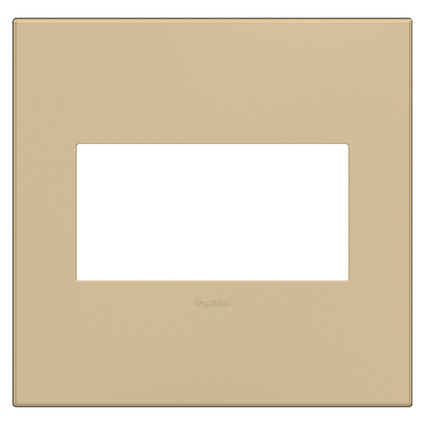 adorne® Plastics Wall Plate in Gloss White on White (2-Gang).