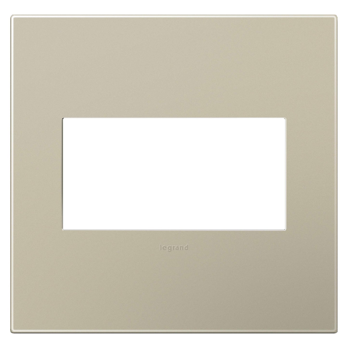 adorne® Plastics Wall Plate in Satin Light Almond (2-Gang).