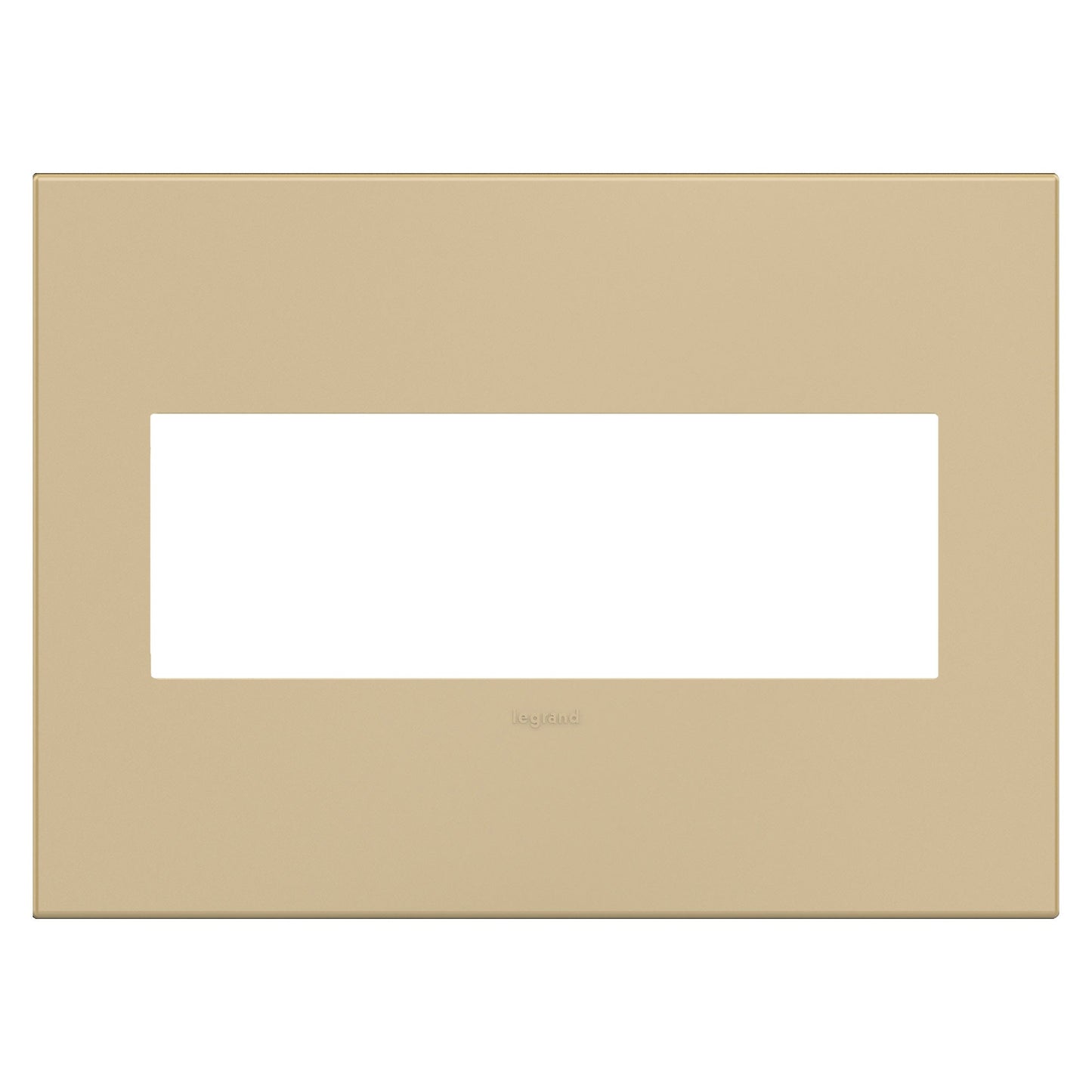 adorne® Plastics Wall Plate in Gloss White on White (3-Gang).