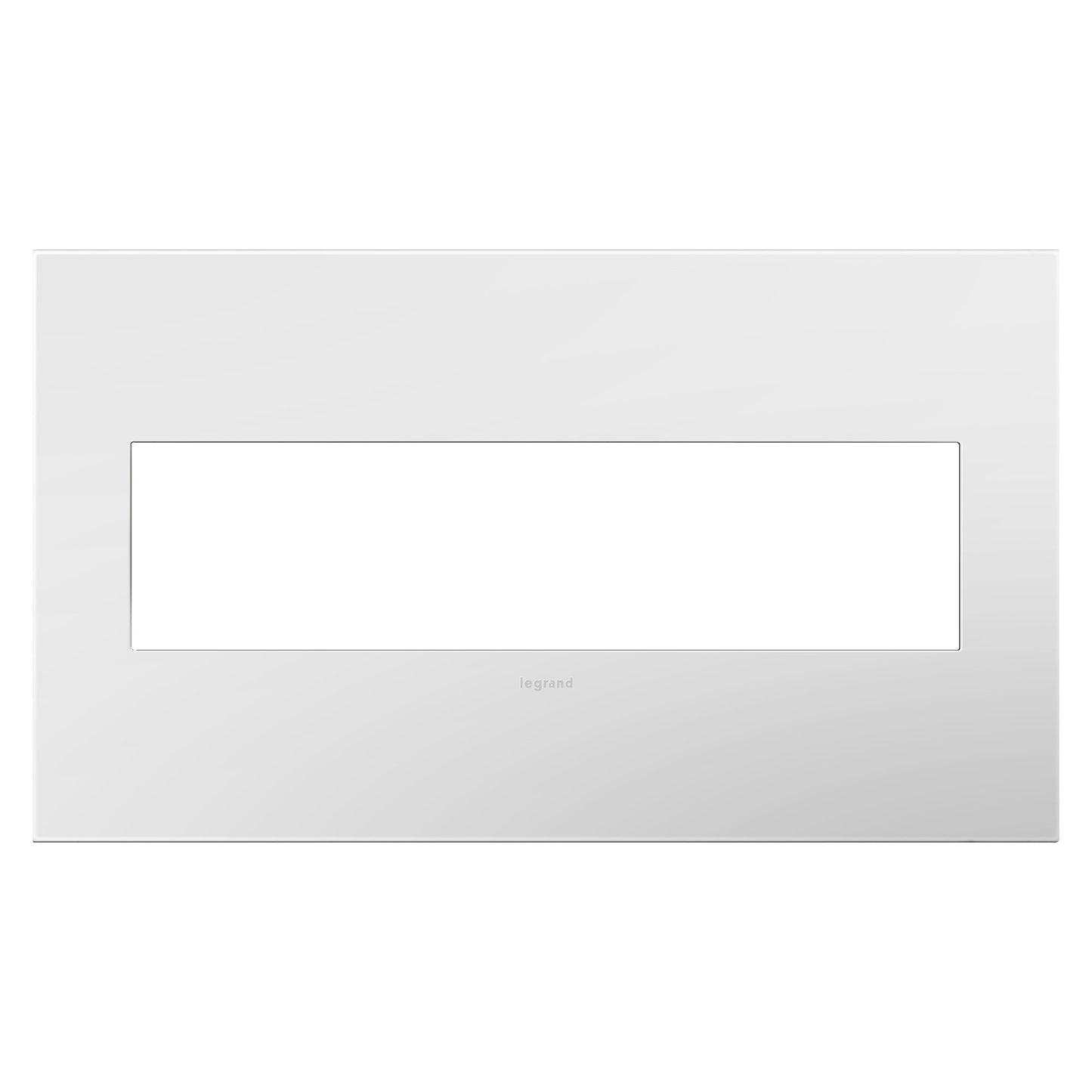 adorne® Plastics Wall Plate in Gloss White (4-Gang).