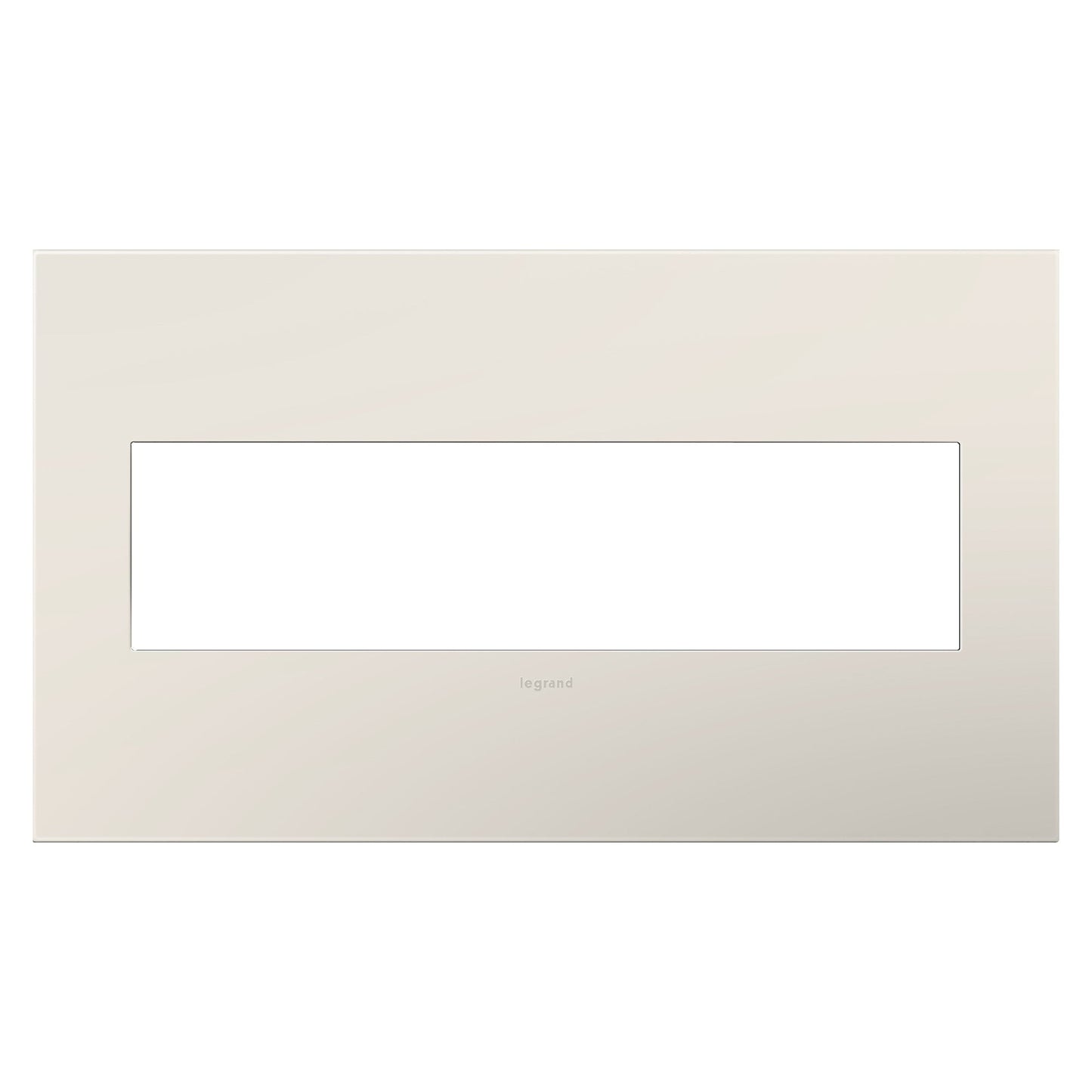 adorne® Plastics Wall Plate in Powder White (4-Gang).