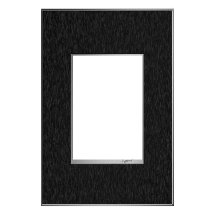 adorne® Real Materials Plus 1-Gang Wall Plate in Black Stainless.