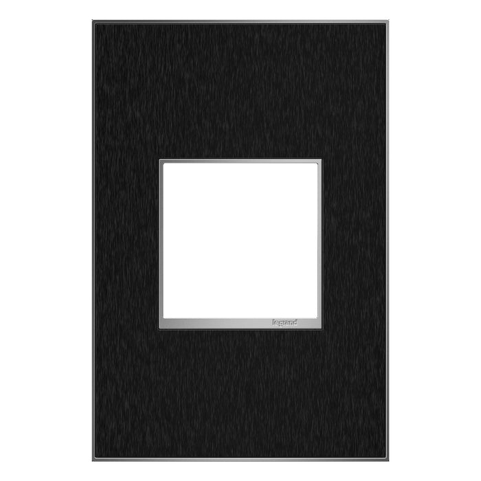 adorne® Real Materials Wall Plate in Black Stainless (1-Gang).