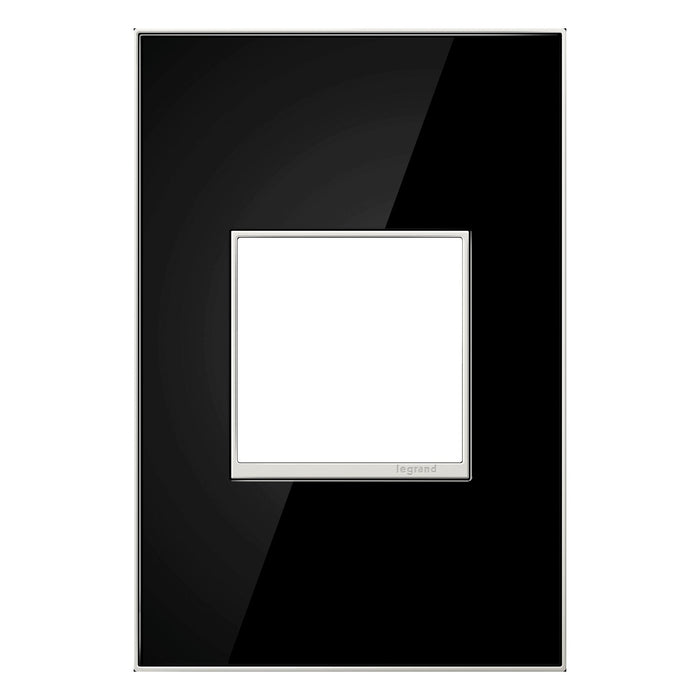 adorne® Real Materials Wall Plate in Mirror Black (1-Gang).