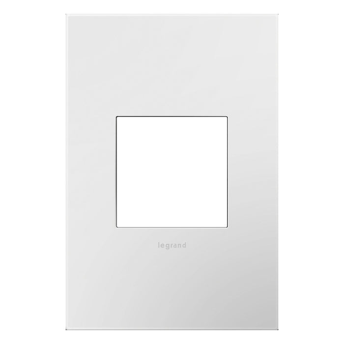 adorne® Real Materials Wall Plate in Mirror White/White (1-Gang).