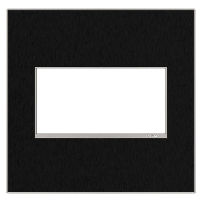 adorne® Real Materials Wall Plate in Black Stainless (2-Gang).
