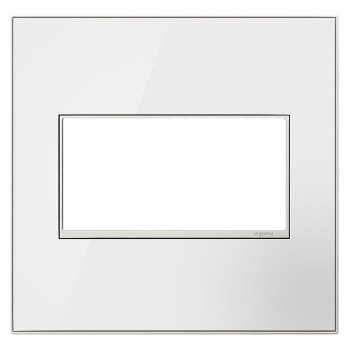 adorne® Real Materials Wall Plate in Mirror White (2-Gang).