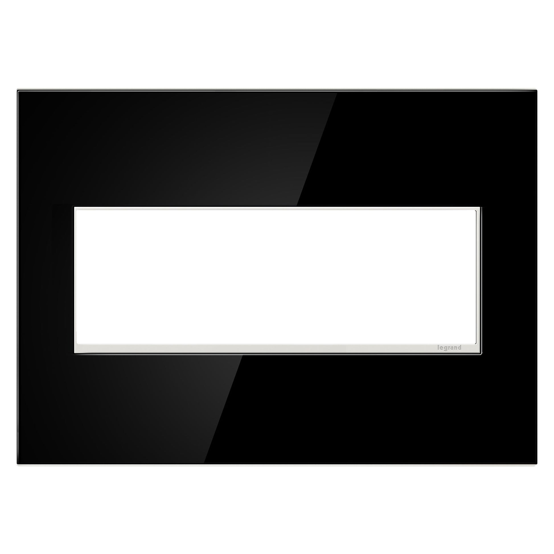 adorne® Real Materials Wall Plate in Mirror White/White (3-Gang).