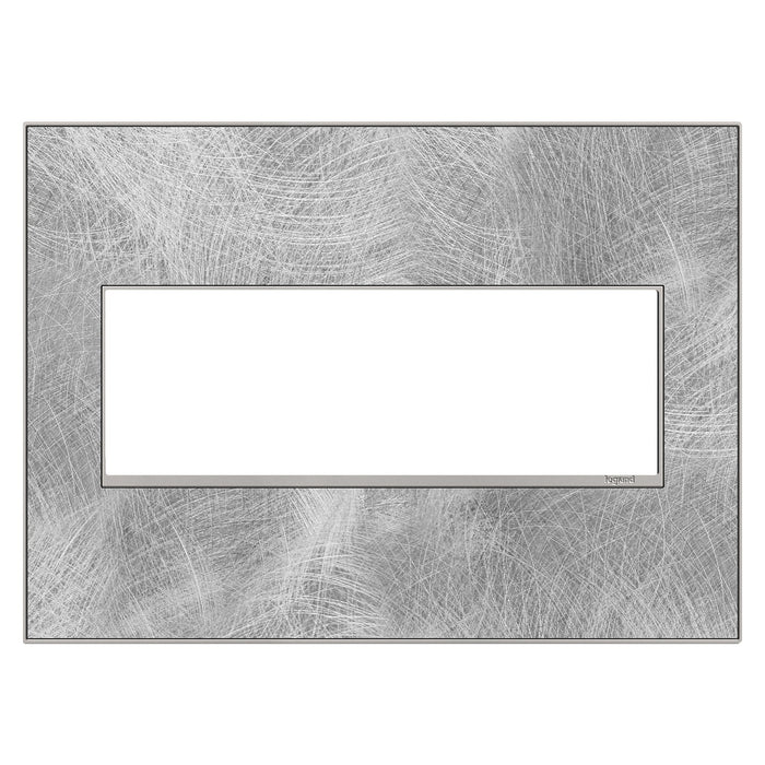 adorne® Real Materials Wall Plate in Spiraled Stainless (3-Gang).