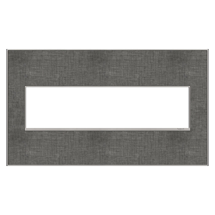 adorne® Real Materials Wall Plate in Slate Linen (4-Gang).
