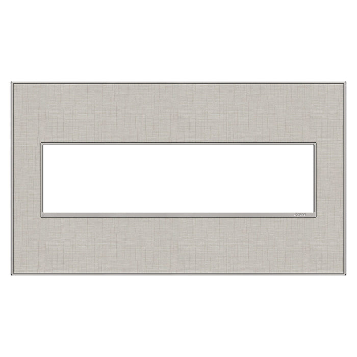 adorne® Real Materials Wall Plate in True Linen (4-Gang).
