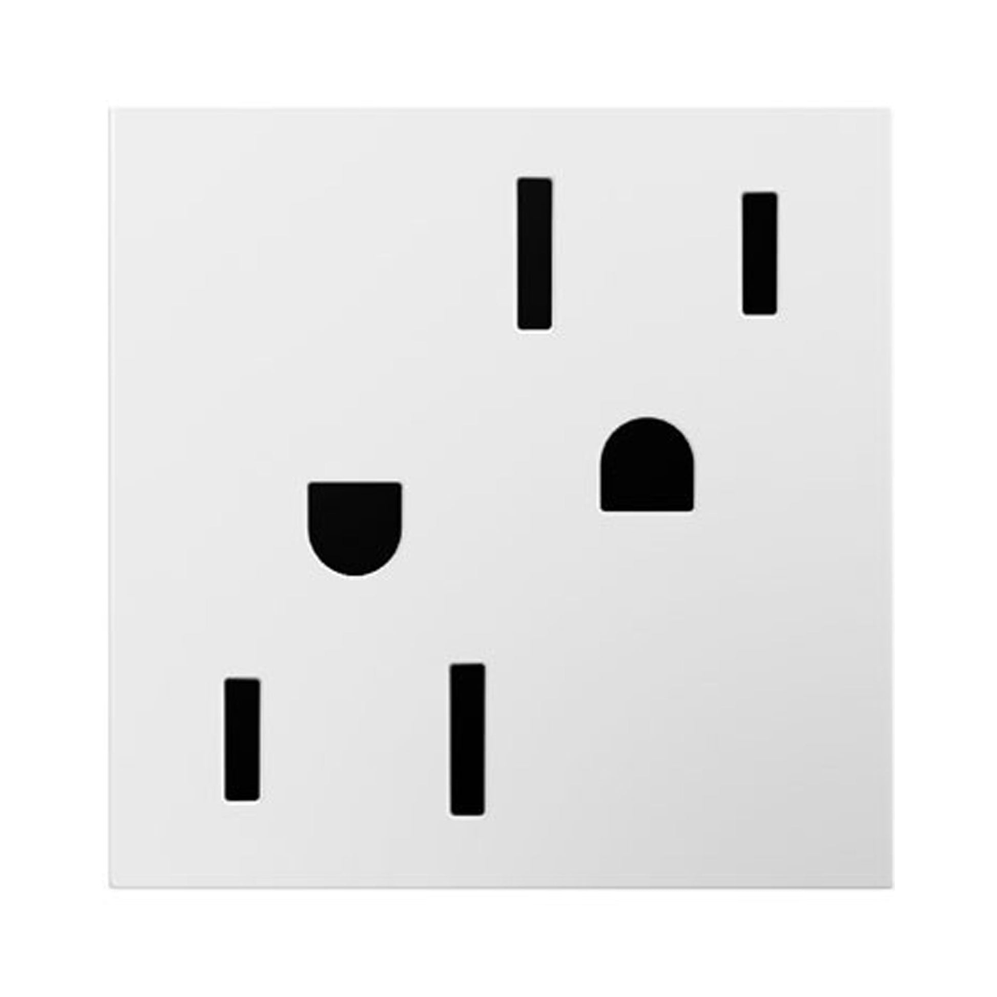 adorne® Tamper-Resistant Outlet in White (15A).