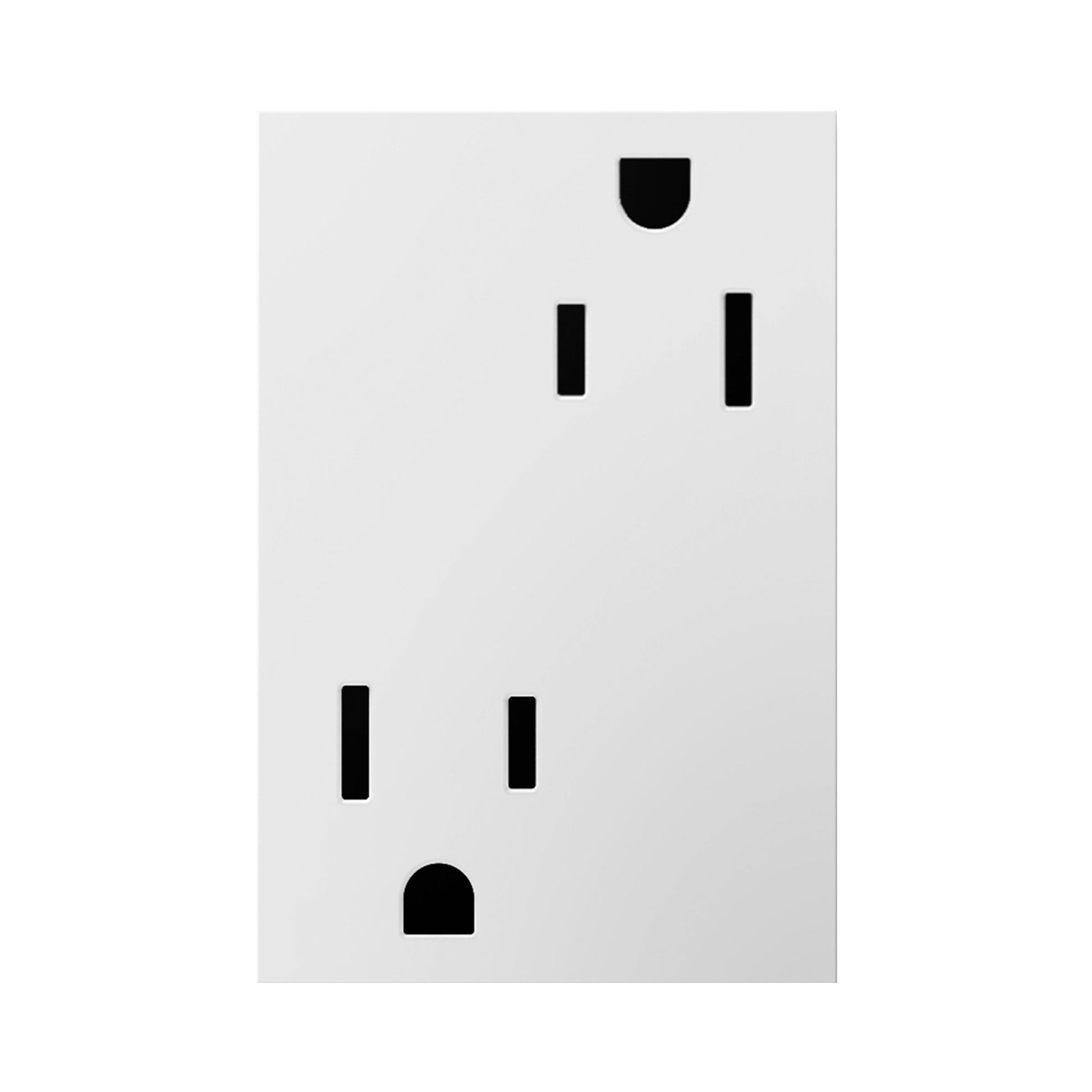 adorne® Tamper-Resistant PLUS Outlet in White.