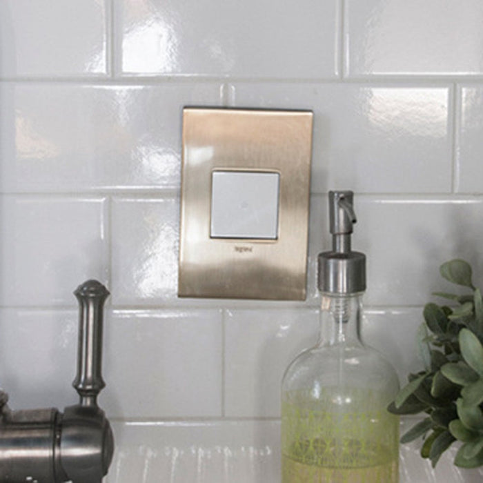adorne® Touch Switch in bathroom.