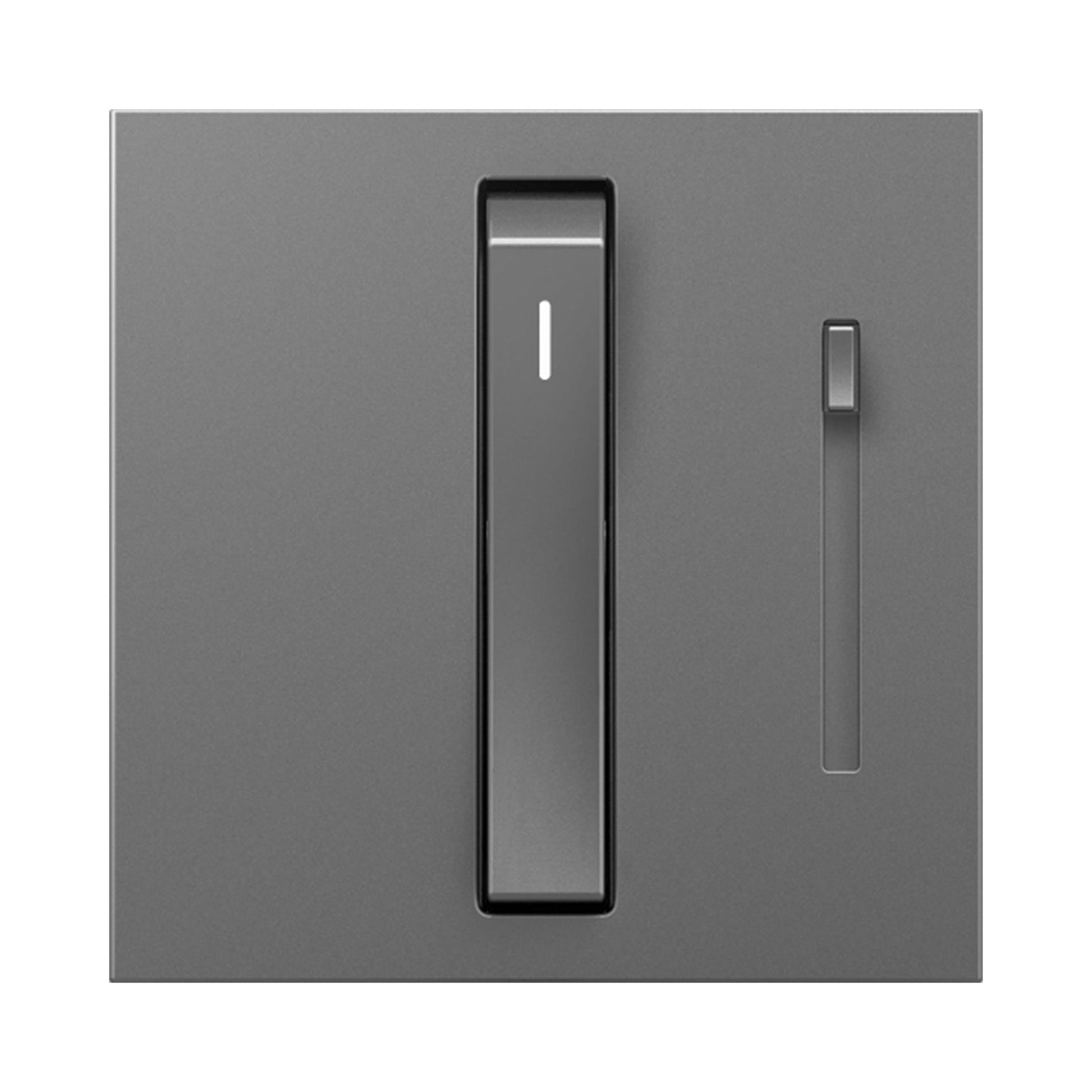 adorne® Whisper Tru-Universal Dimmer in Magnesium.