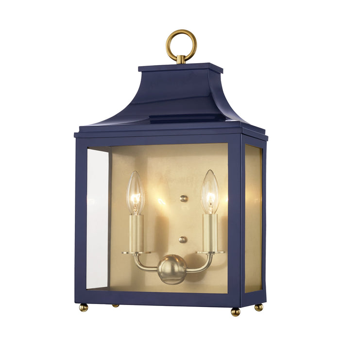 Leigh Wall Light in Aged Brass / Navy.