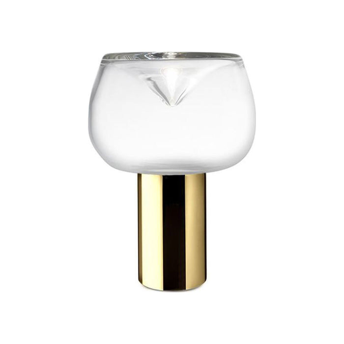 Aella Bold T LED Table Light in Transparent/Gold .