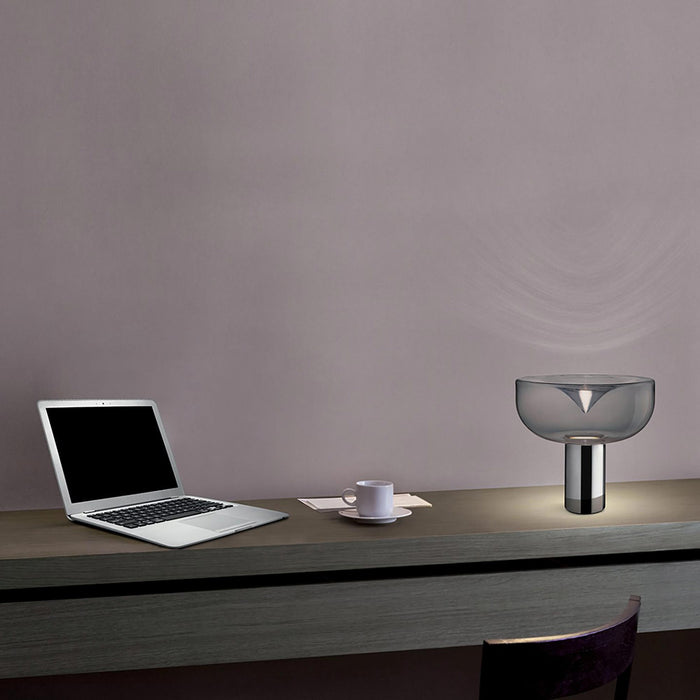 Aella Mini T LED Table Light in office.