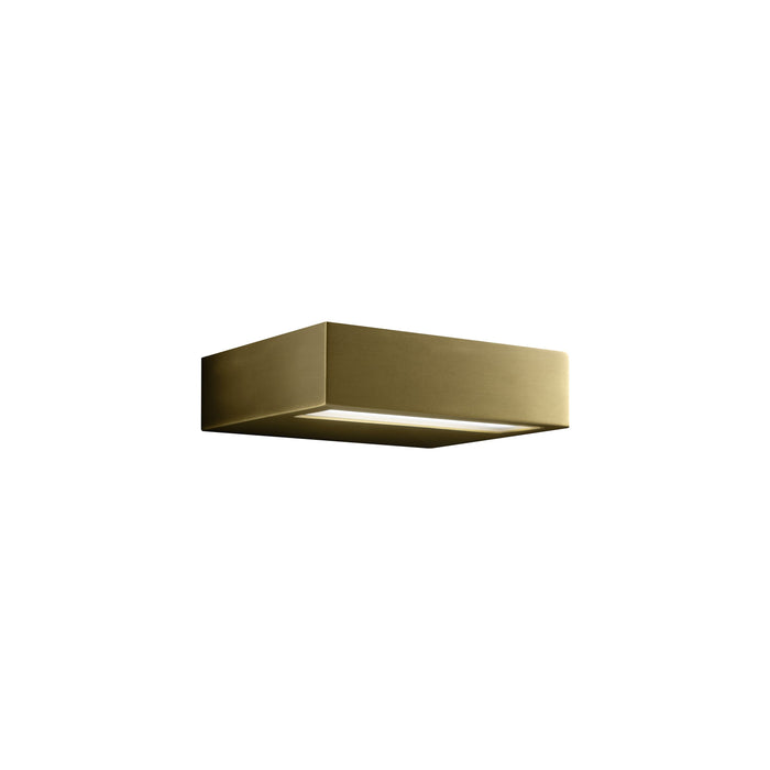 Alias LED Wall Light in Brushed Brass (Small).