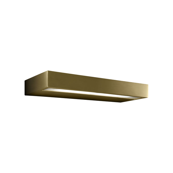 Alias LED Wall Light in Brushed Brass (Large).
