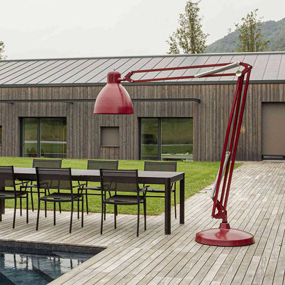 JJ Great LED Outdoor Floor Lamp in Outside Area.