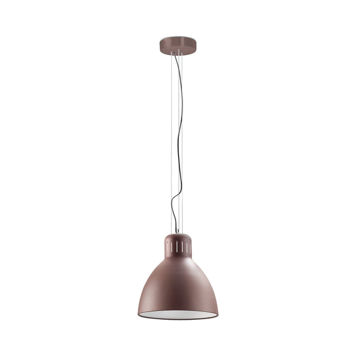 JJ Great LED Pendant Light in Rust Brown/Small.