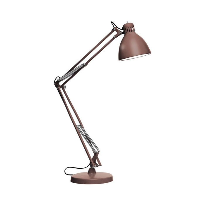 JJ LED Table Lamp in Rust Brown/Rust Brown.