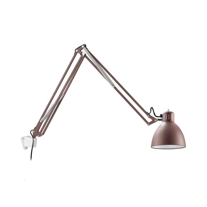 JJ LED Wall Light in Rust Brown/White (Small).