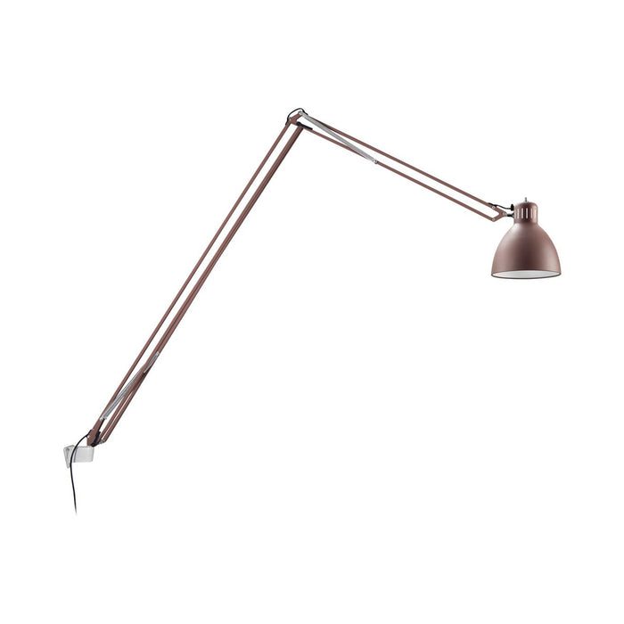 JJ LED Wall Light in Rust Brown/White (Mid).