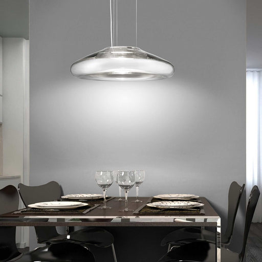 Keyra LED Pendant Light in dining room.