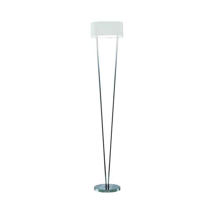 Vittoria Floor Lamp in Satin White.