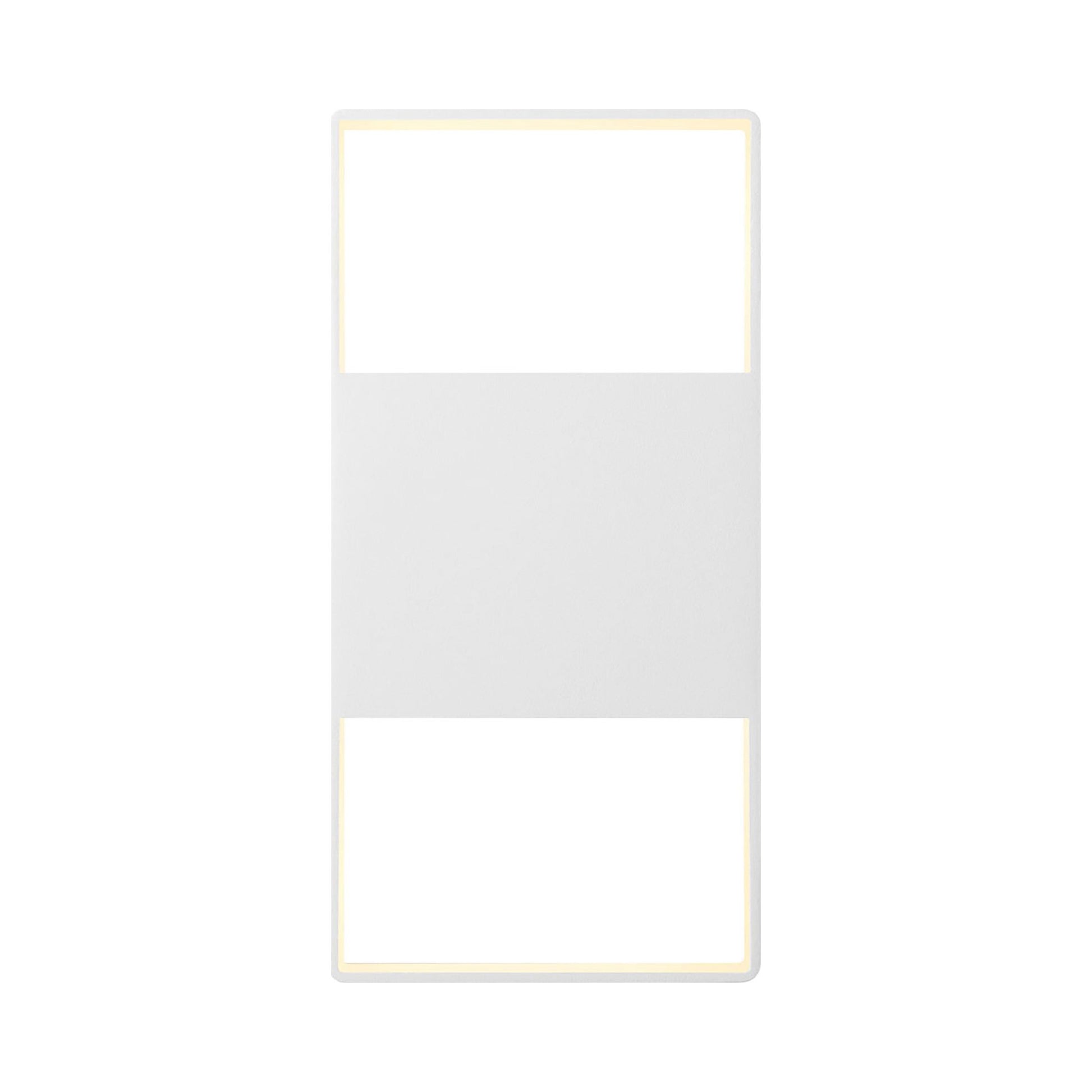 Light Frames™ Up/Down Outdoor LED Wall Light in Textured White/Small.