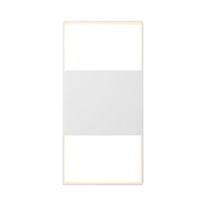 Light Frames™ Up/Down Outdoor LED Wall Light in Textured White/Small.