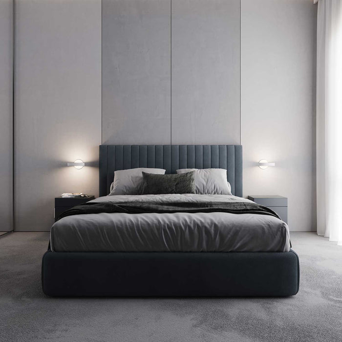Light Guide Ring LED Wall Light in bedroom.