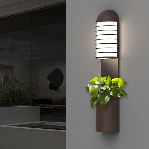 Lighthouse™ Planter Outdoor LED Wall Light Outside Area.