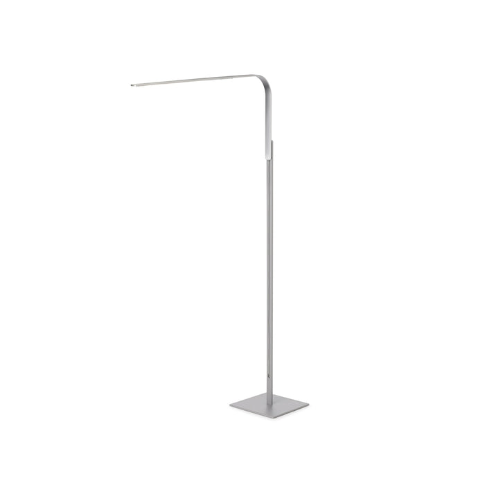 LIM L LED Floor Lamp in Silver.