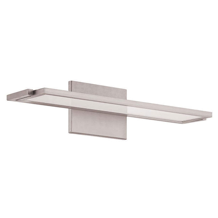 Line LED Bath Vanity Wall Light in Brushed Aluminum (Small/2700K).