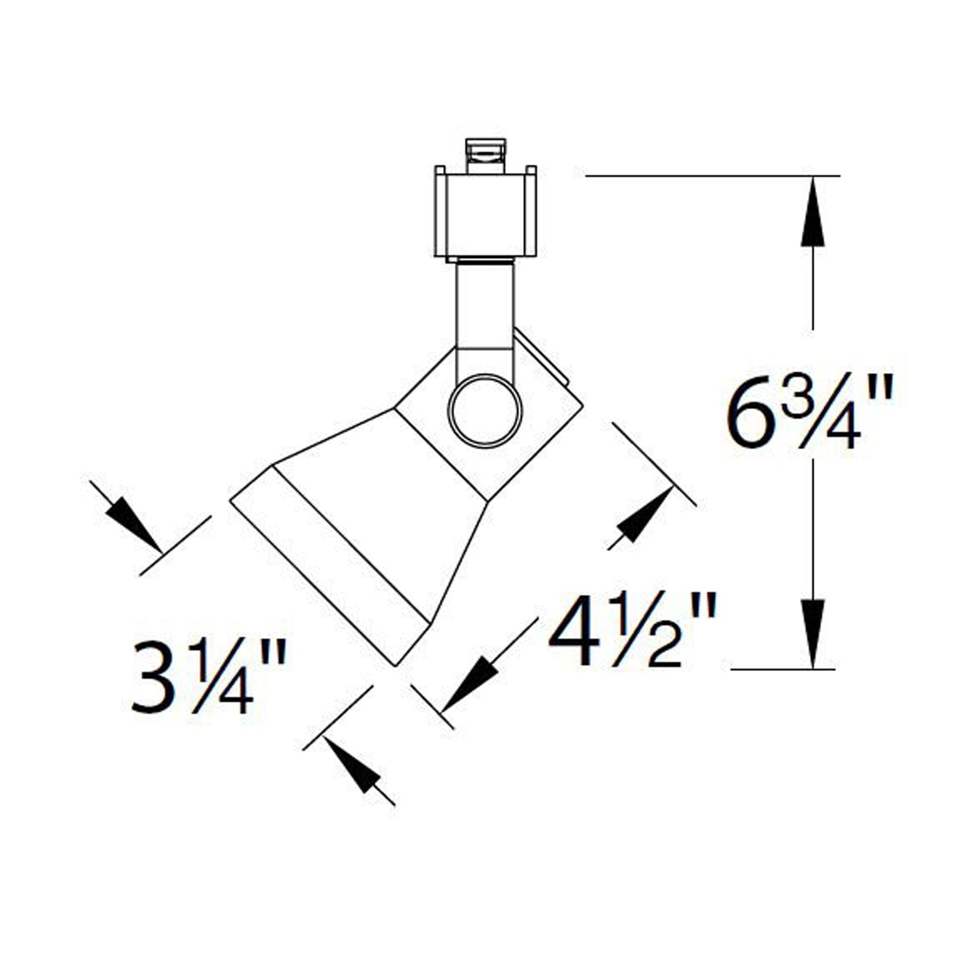 Line Voltage 720 Track Head - line drawing.