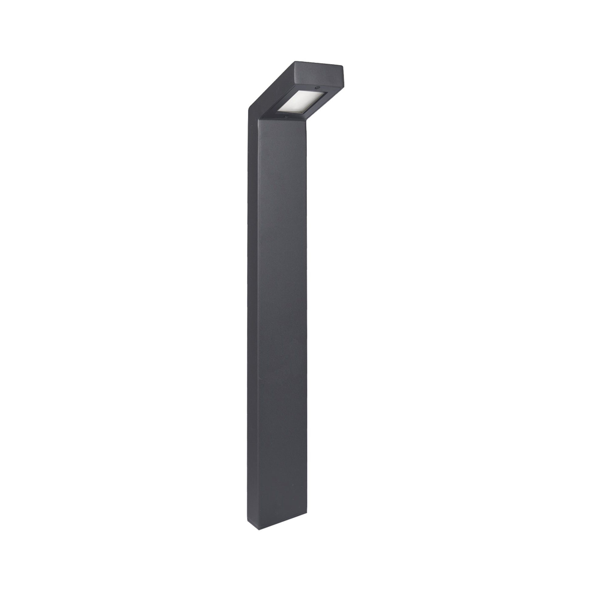 Linear LED Path Light in Black on Aluminum.