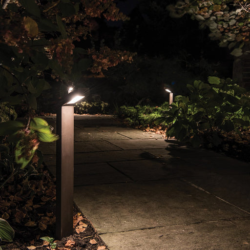 Linear LED Path Light in Outdoor Area.