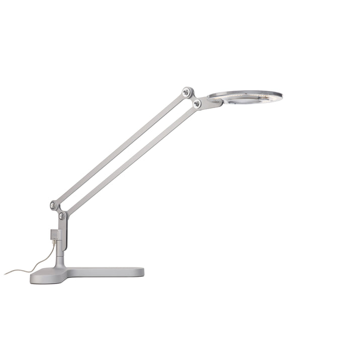 Link LED Table Lamp in Silver/Table (Small).