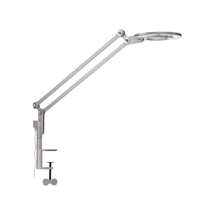 Link LED Table Lamp in Silver/Clamp (Small).