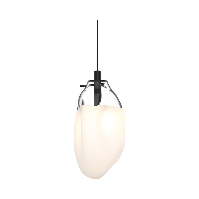 Liquid LED Pendant Light in Small/Clear & White.