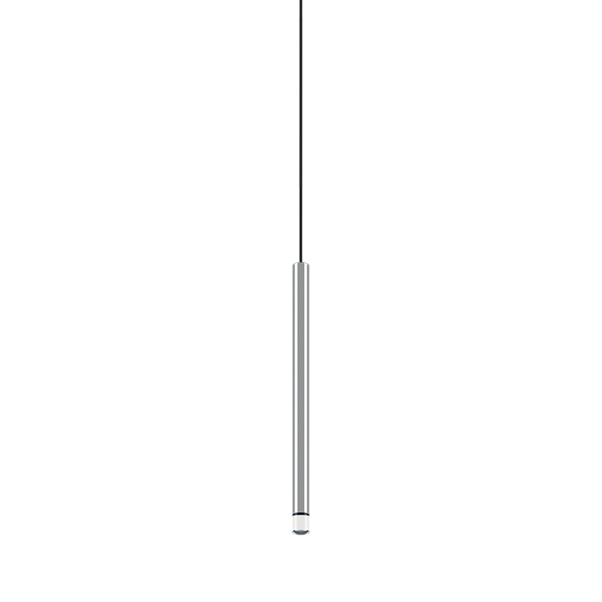 A-Tube Nano LED Pendant Light in Black/Chrome (Small).